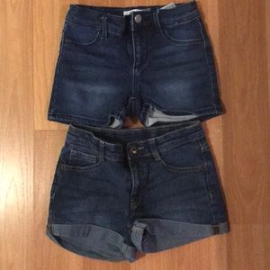 Girls jean shorts